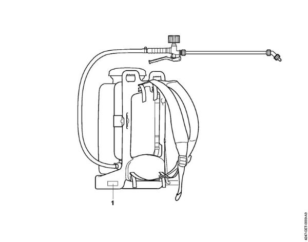 Pulverizadores de mochila (SG) SG 20 Níºmero de máquinaÂ  de la marca Stihl